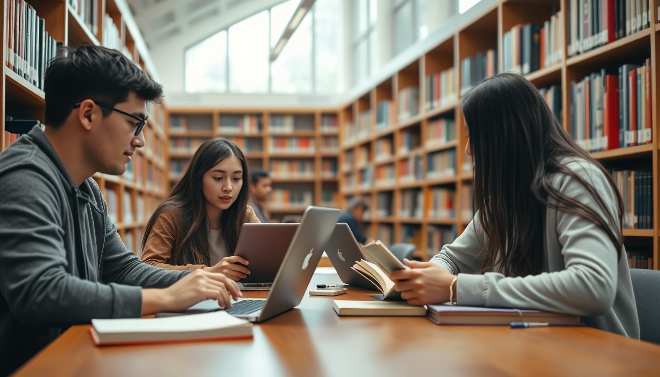 Student developing practical and academic skills